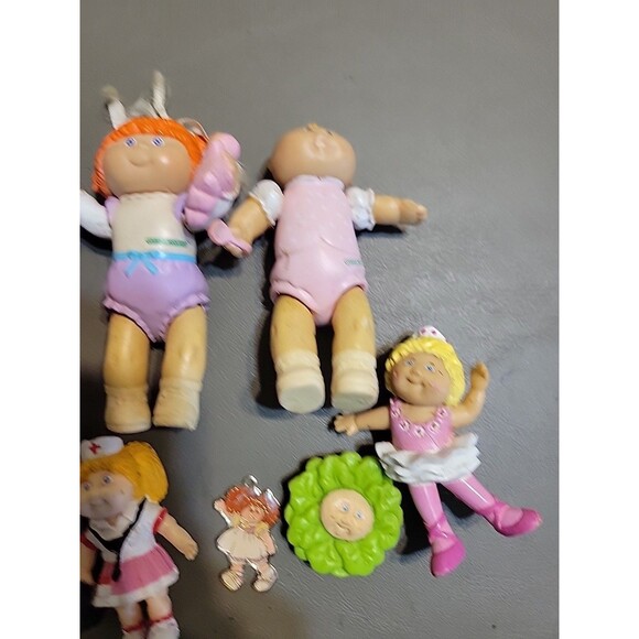 Vtg Cabbage Patch Kids Mini Pvc Lot Figures 1980's Rubber Plastic 3" Toys - Picture 3 of 7